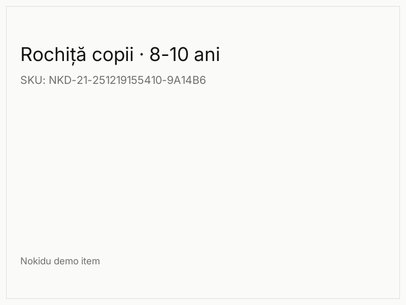 Rochiță copii · 8-10 ani