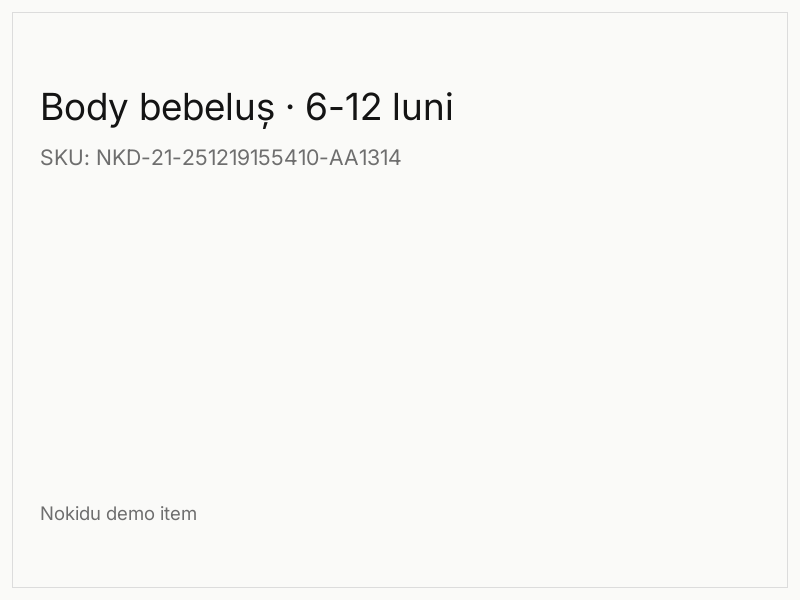 Body bebeluș · 6-12 luni