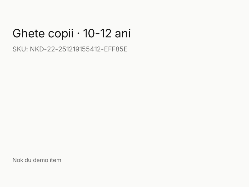 Ghete copii · 10-12 ani